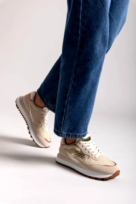 ERYNN ERYNN Platform Sneakers - 9096 - Μπεζ