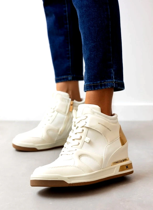 Xti Footwear Xti Footwear Wedge Ankle Boot Sneakers - 142951 - Ivory