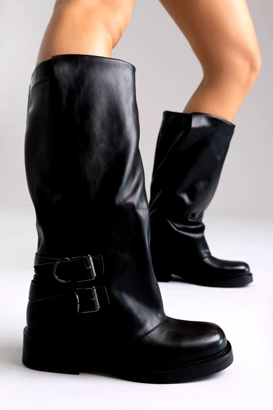 GOGO GOGO Boots Gaiter Design - 85-42 - Black Matte