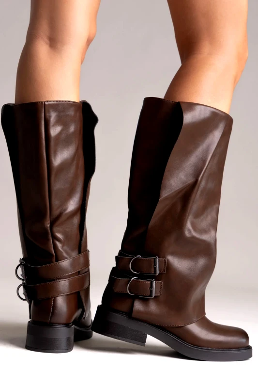 GOGO GOGO Boots Gaiter Design - 85-42 - Brown Matte