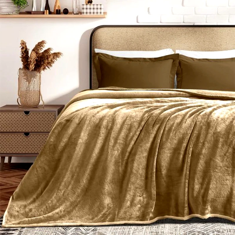 Lino Home LINO ΚΟΥΒΕΡΤΑ ΒΕΛΟΥΤΕ COBERTOR BEIGE 160X220 Ημίδιπλο