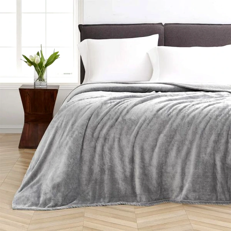 Lino Home LINO ΚΟΥΒΕΡΤΑ ΒΕΛΟΥΤΕ PELLO L.GREY 220X240 Υπέρδιπλο
