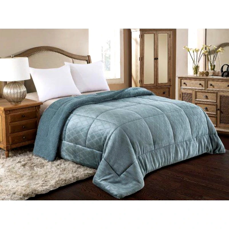 ΚΟΥΒΕΡΤΟΠΑΠΛΩΜΑ ΑΝΑΓΛΥΦΟ FLANNEL/SHERPA 220X240 (820) LAGUNA φωτογραφία