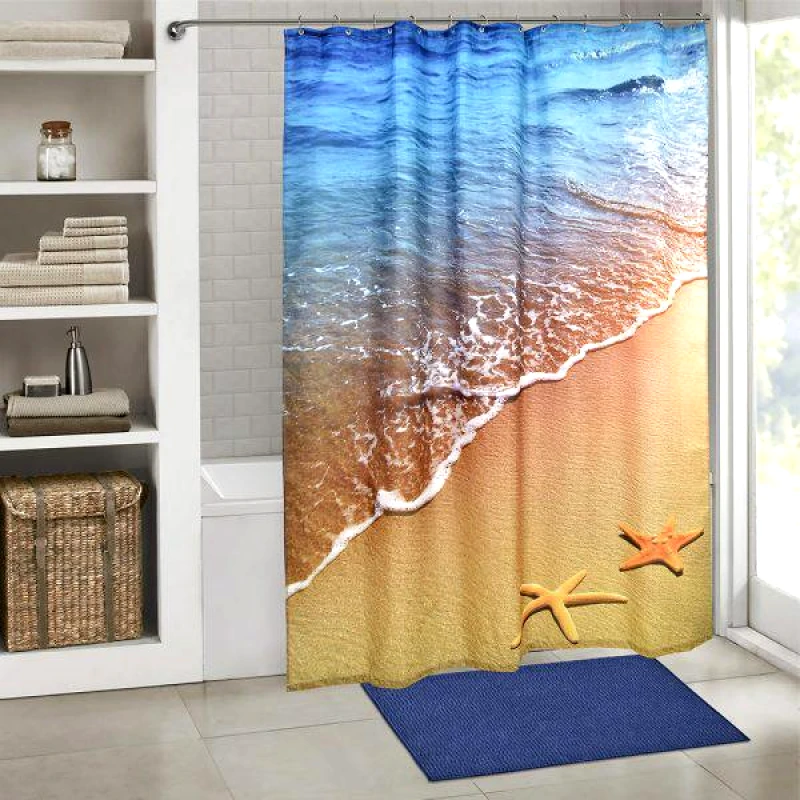 Lino Home LINO ΚΟΥΡΤΙΝΑ ΜΠΑΝΙΟΥ COQUIL 180X200