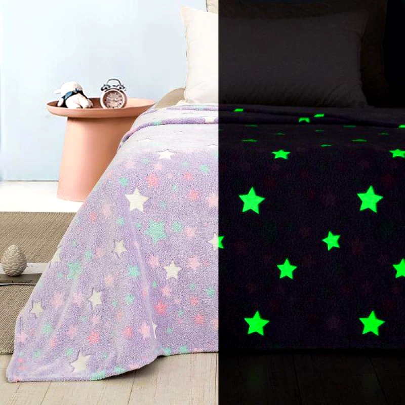 ADAM HOME ΚΟΥΒΕΡΤΑ ΠΑΙΔΙΚΗ FLEECE ΦΩΣΦΟΡΙΖΕ 160Χ220 104