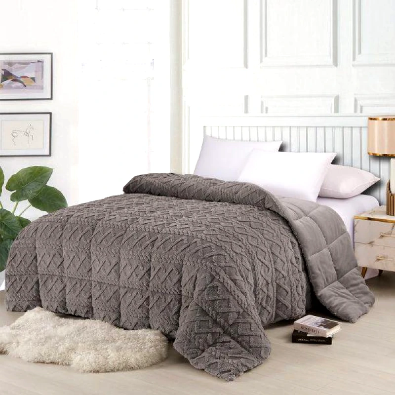Melinen Home Melinen Home Κουβερτοπαπλωμα Μονο Ian Grey 160Χ220