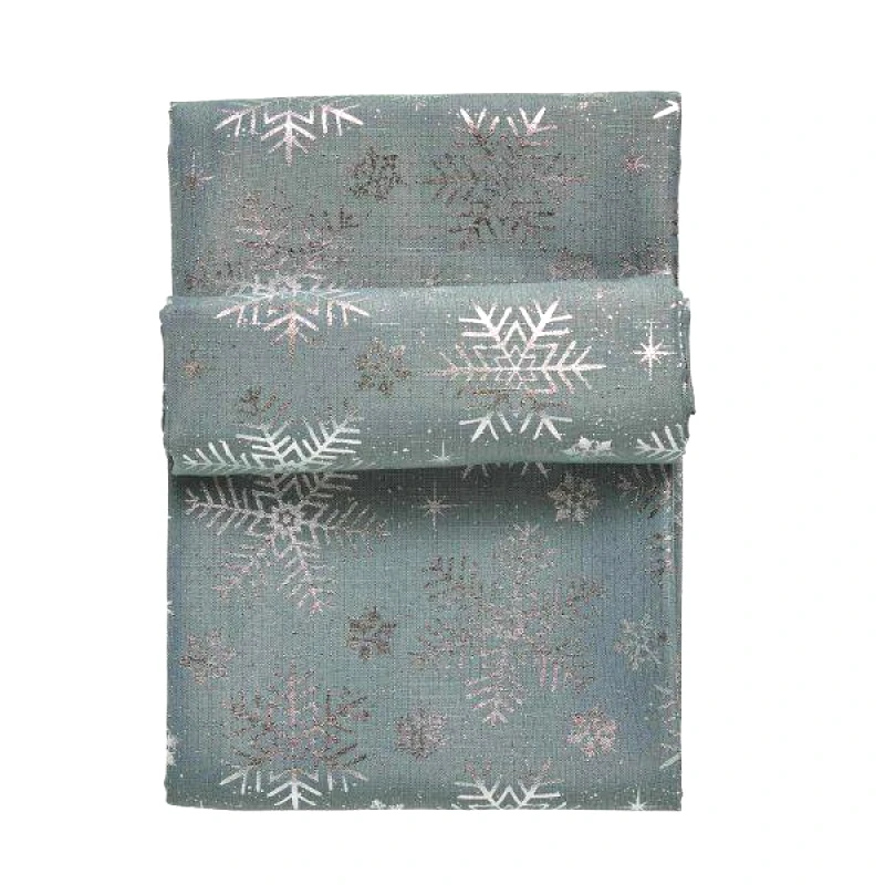 Das Home Das Home Christmas Runner 45Χ140 0714 Ασημι - Γκρι
