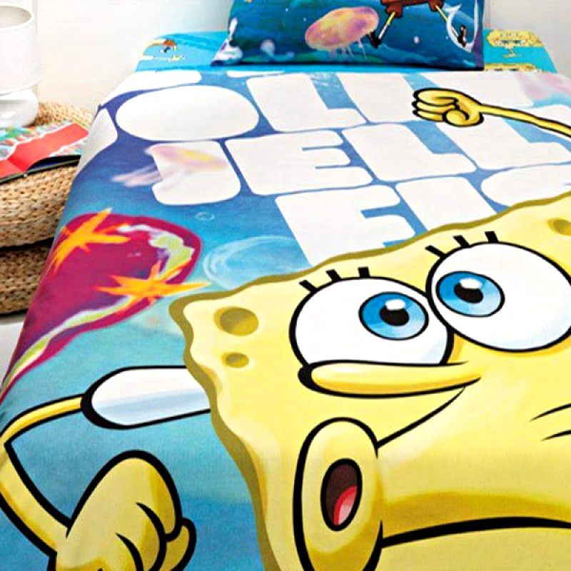 Palamaiki Palamaiki Σετ 2τμχ Κουβερλι Ημιδιπλο 170x250 Sponge Bob Disney Irene