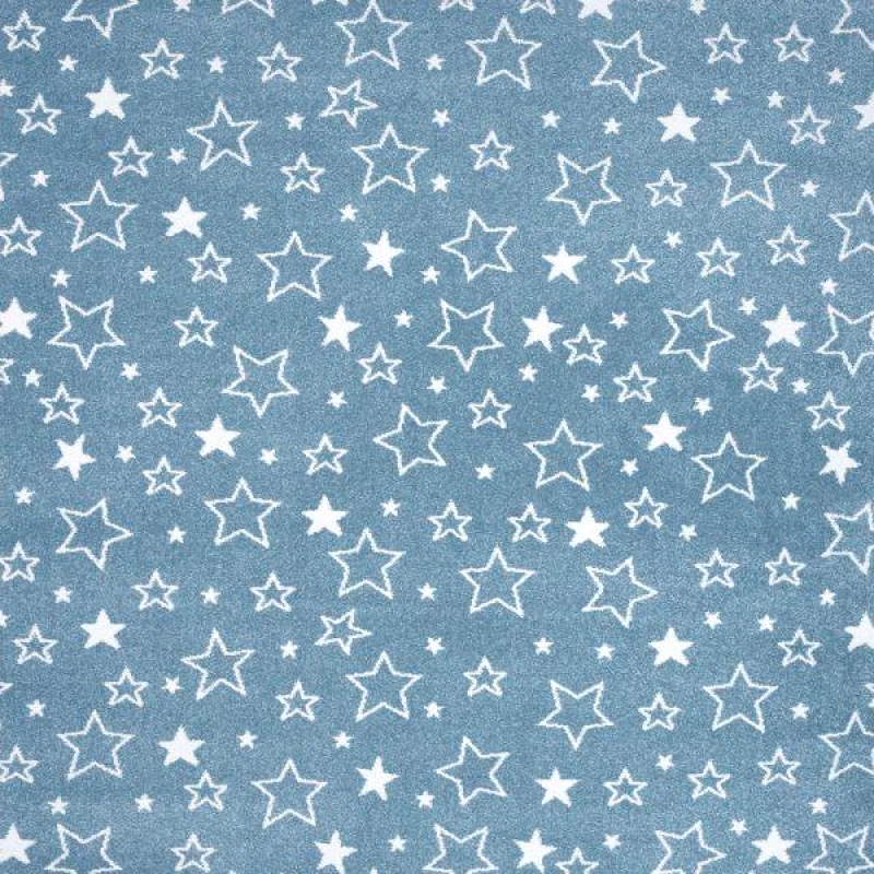 Colore Colori Παιδικό χαλί Diamond kids 8468/231 πετρόλ αστεράκια - 1,40x2,00 Colore Colori