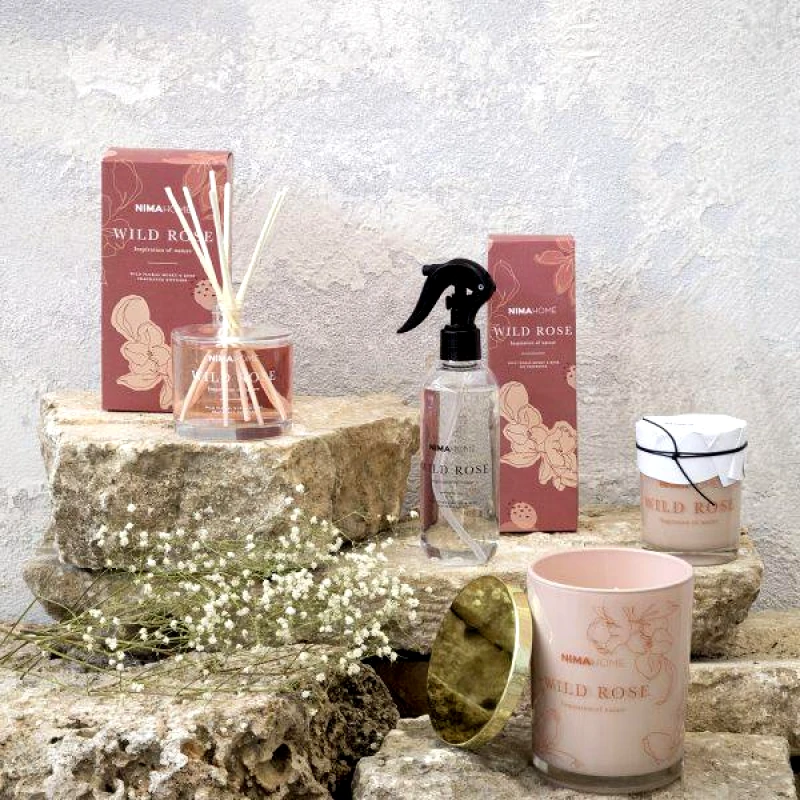 Nima Nima Αρωματικό Κερί 160gr Wild Rose