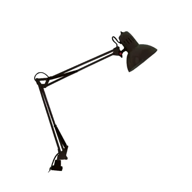 ACA Lighting Aca Lighting Πορτατιφ Σφιγκτηρα Μαυρο E27 40w Penna