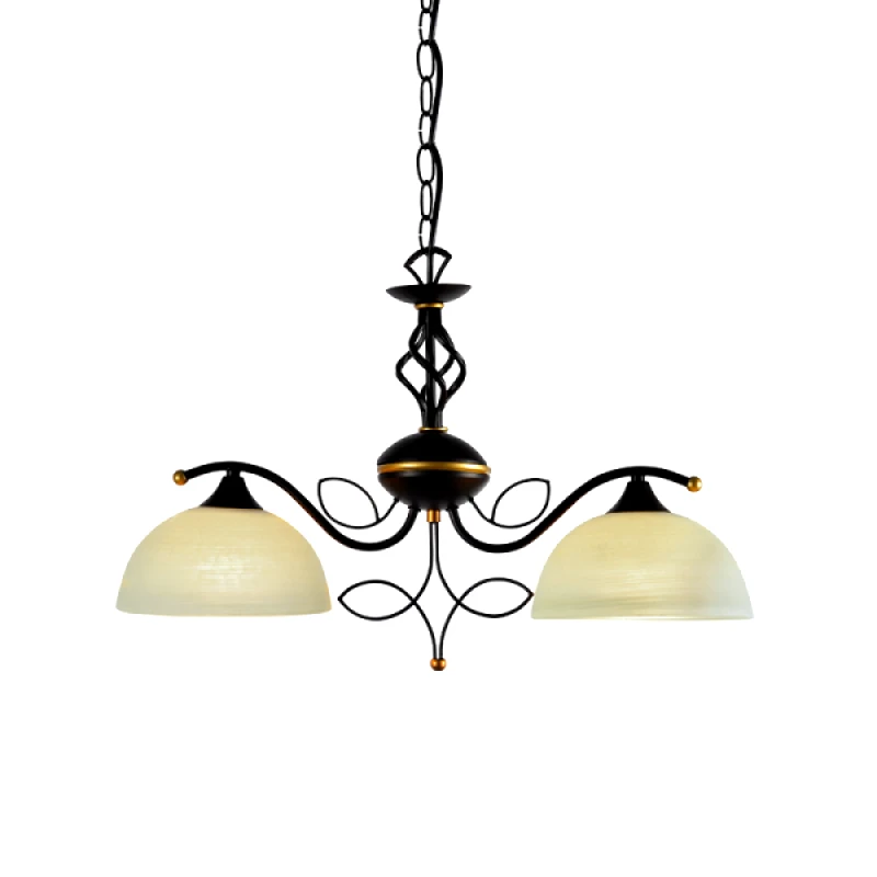 ACA Lighting Aca Lighting Κρεμαστο Μελι Γυαλι - Μεταλλο Καφε Χρυσο 2χε27 Electra
