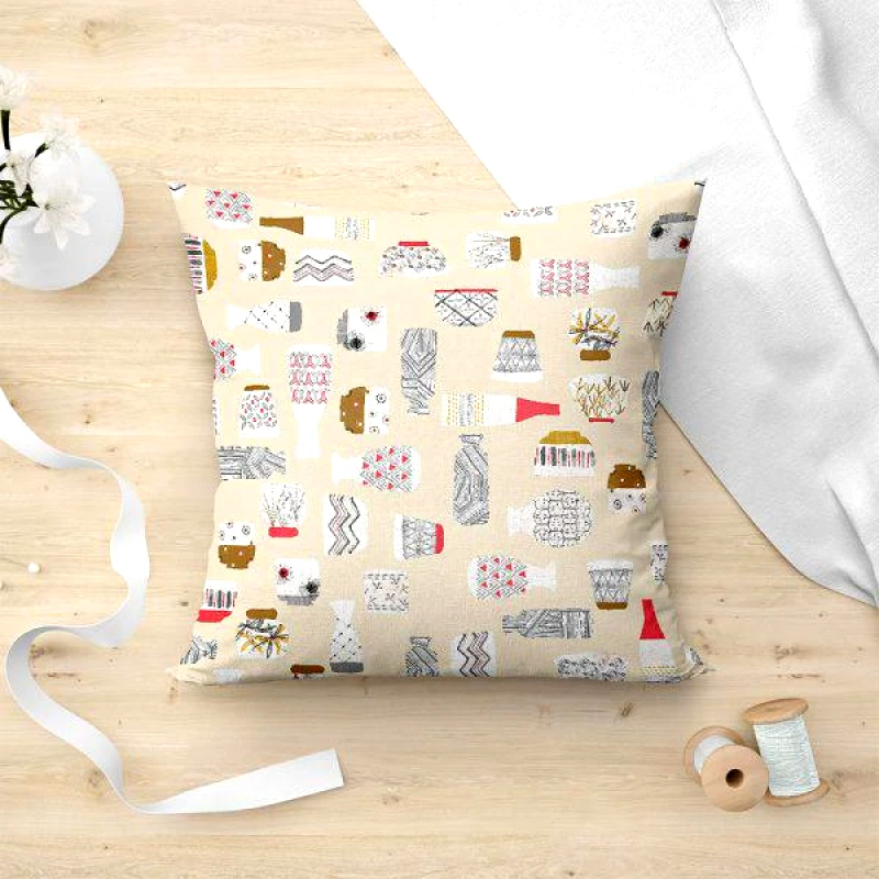 Lino Home LINO ΜΑΞΙΛΑΡΟΘΗΚΗ BIN HOA 801 GREY 45X45 45Χ45