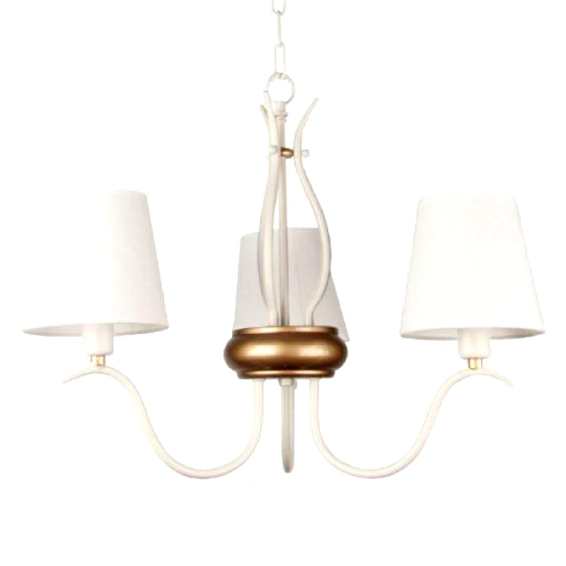 ACA Lighting Aca Πολυέλαιος 3xE14 με Καπέλα Λευκός FMD32473