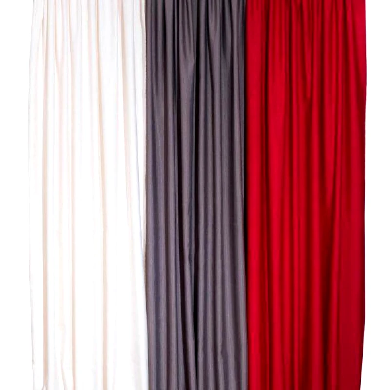 VIOPROS Viopros Κουρτίνα με Τρέσα 140x270 Γκρο Μονόχρωμο 35 Κεραμιδί