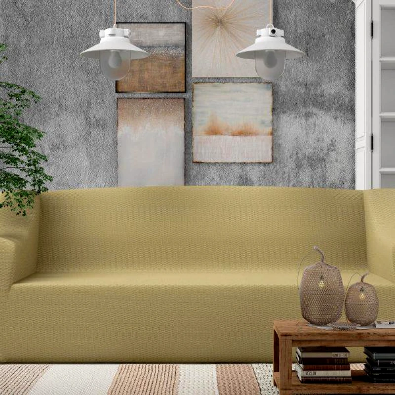 Lino Home LINO ΚΑΛΥΜΜΑ ESTON BEIGE ΔΙΘΕΣΙΟ Διθέσιος Καναπές