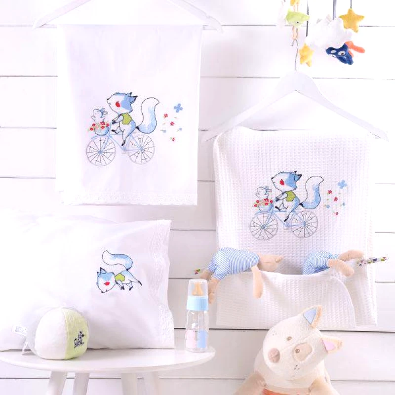 Rythmos Rythmos Clunny - Σετ Σεντονια Βρεφικα 3 Τεμ. Kenthma 100X160 Σιελ
