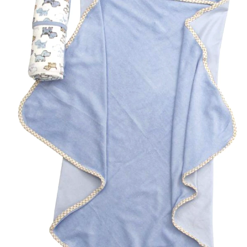 VIOPROS Viopros Σετ 2 Τεμ Jersey Φροτέ Βελουτέ 75x75, 75x75 104 Μπλε