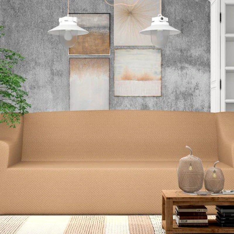Lino Home LINO ΚΑΛΥΜΜΑ ESTON MOCCA ΔΙΘΕΣΙΟ Διθέσιος Καναπές