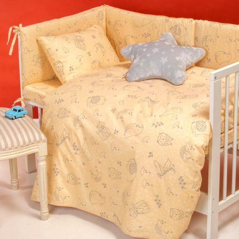 Melinen Home Melinen Home Πάνα 85x85 Baby Line Happy Yellow