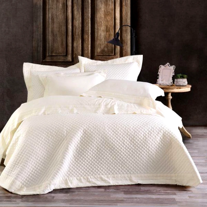 Rythmos Rythmos Klelia - Σετ Κουβερλι Εκρου Σετ 7 Τεμαχια (1 235X250, 2 240X260, 4 50X70)