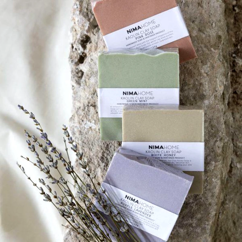 Nima Nima Σαπούνι αργίλου 125g Kaolin Pink Rose