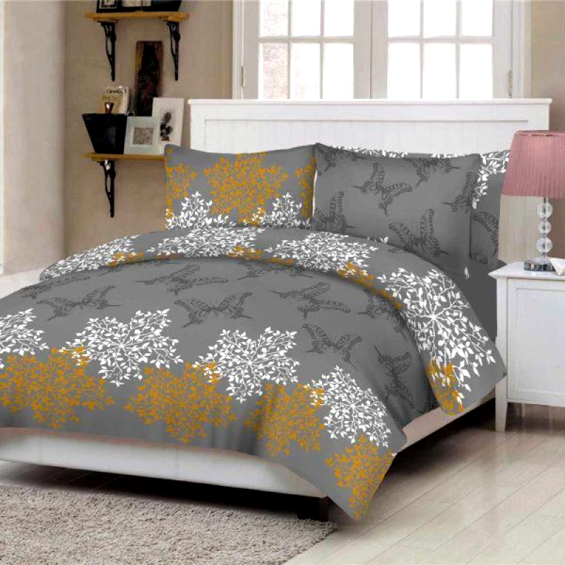 Le Blanc Σετ Πάπλωμα Le Blanc Premium Butterfly Grey Υπέρδιπλο 220x240