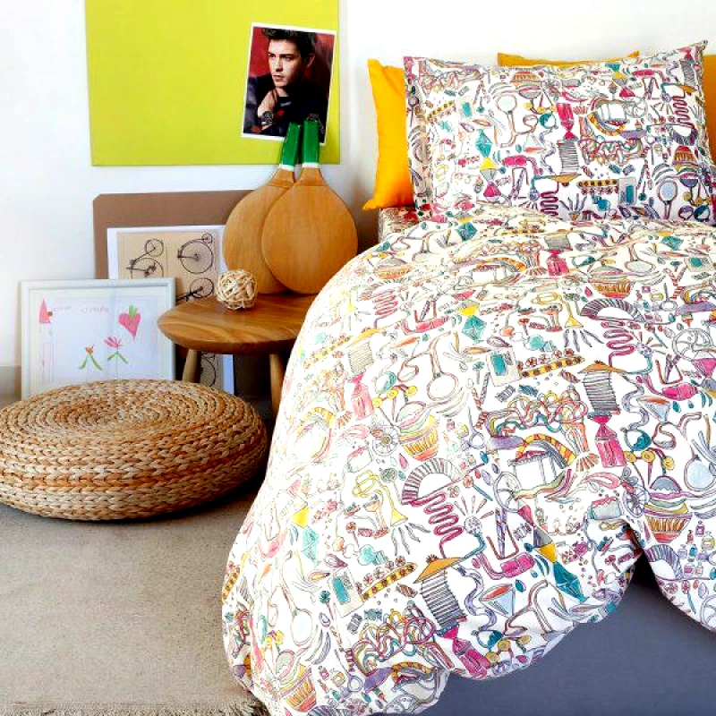 Melinen Home Melinen Σετ Σεντόνια Kids Line Μονά 165x260 Dream Maker Girl