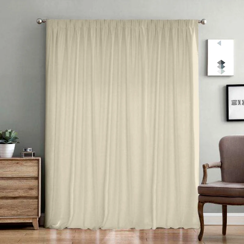 Lino Home LINO ΚΟΥΡΤΙΝΑ SAMOS ΜΕ ΤΡΕΣΑ C91034 BEIGE 300Χ275 300Χ280
