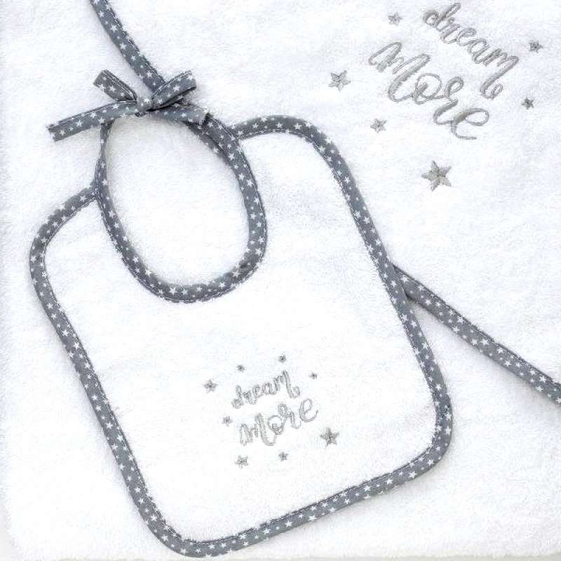 Melinen Home Melinen Home Σαλιαρα 20x25 Baby Collection Dream More White