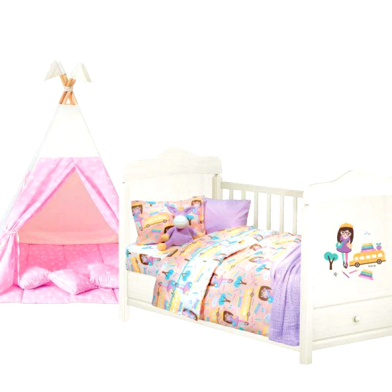 DAS BABY 6380 Κουβερλί Κούνιας Fun 120x160 Das baby Σομόν
