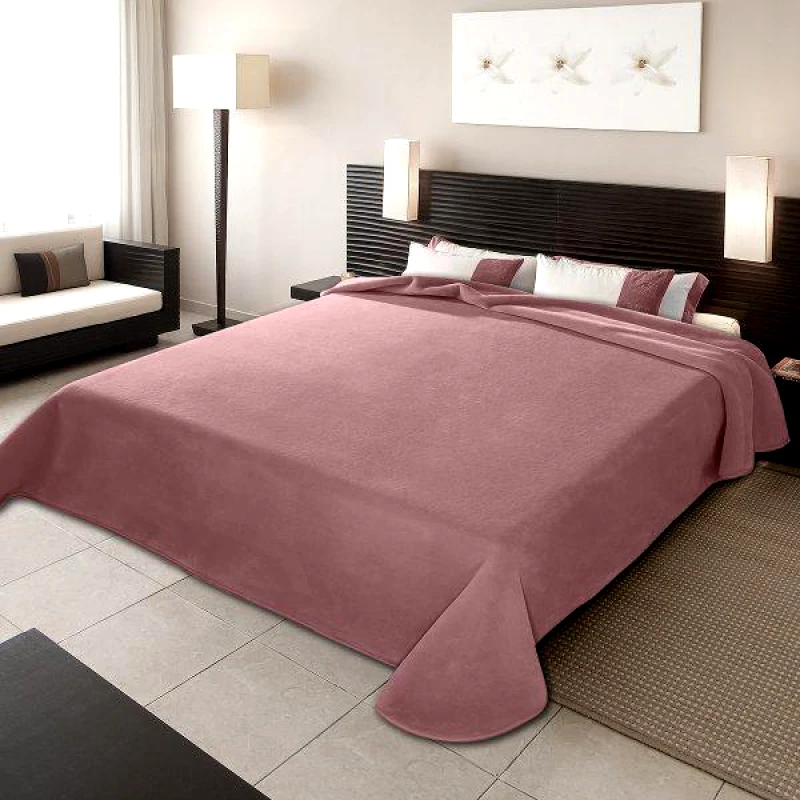 BELPLA ΚΟΥΒΕΡΤΑ ΙΣΠΑΝΙΑΣ KING SIZE 240X260 BELPLA PLAIN OPAL ROSE(64)