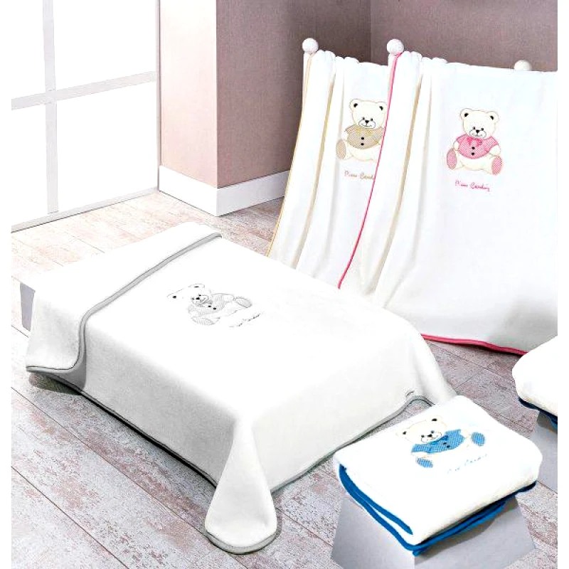Pierre Cardin ΚΟΥΒΕΡΤΑ ΑΓΚΑΛΙΑΣ 80X110 PIERRE CARDIN BABY NANCY 545 - Grey