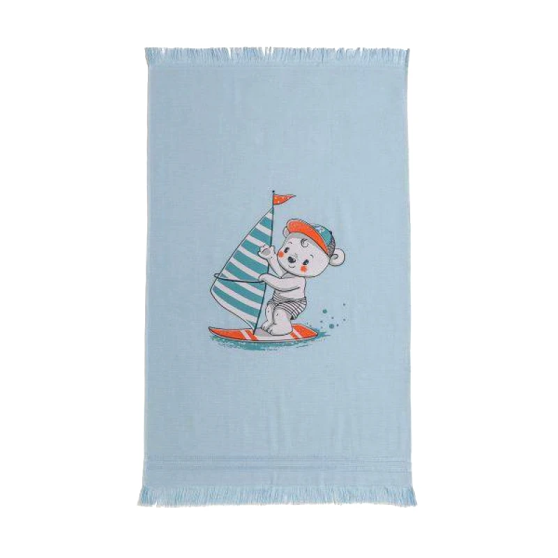 Melinen Home Melinen Home Παιδικη Πετσετα Θαλασσησ Surfer Light Blue 70Χ120