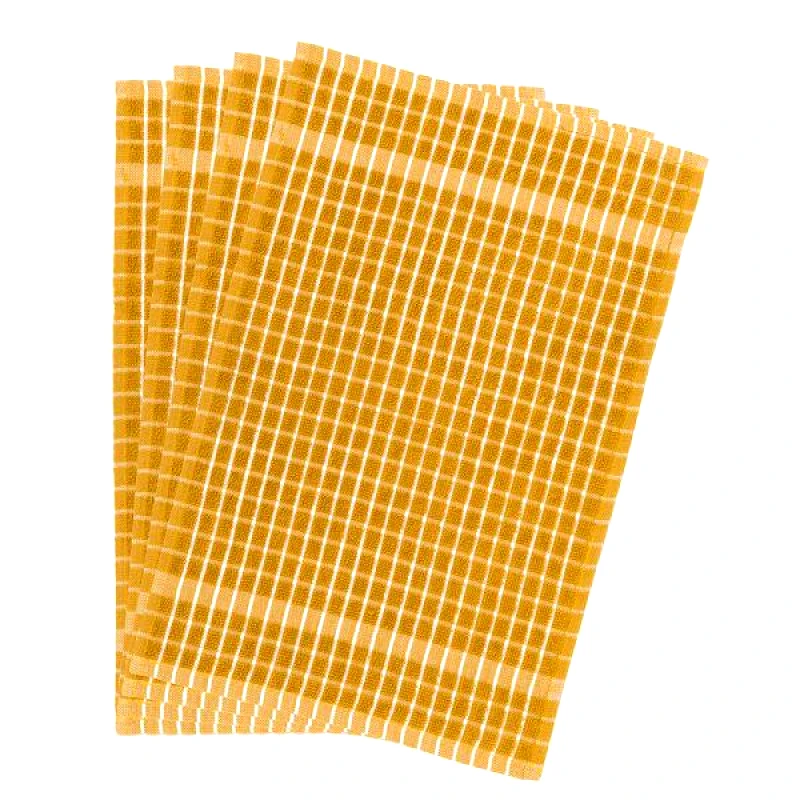 Melinen Home Melinen Home Πετσετεσ Κουζινασ Σετ 4 Τεμαχιων Kas Mustard 30Χ50