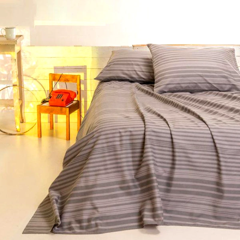 Melinen Home Melinen Home Σετ Μαξιλαροθηκεσ Stripe Grey Urban Line Mixology 50X70