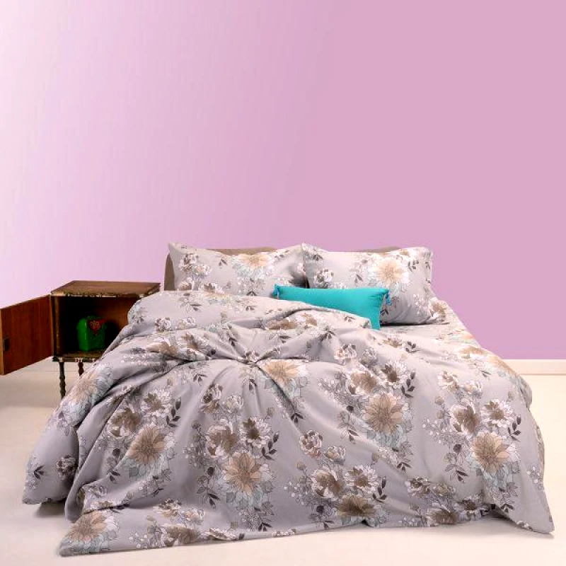 Melinen Home Melinen Home Παπλωματοθηκη Φανελενια Διπλη Lisa Aqua 205Χ245
