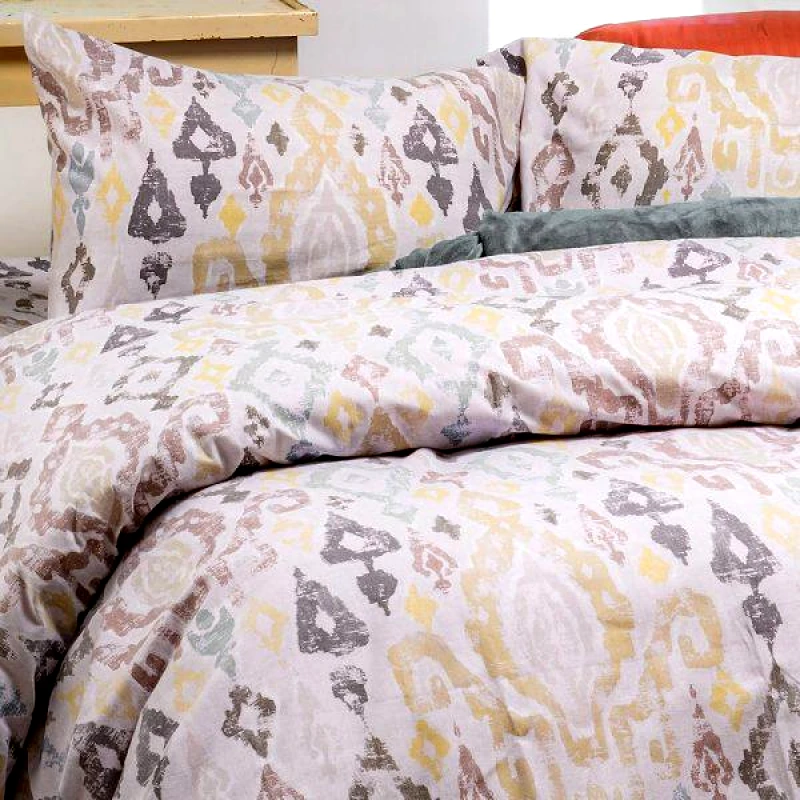 Melinen Home Melinen Home Σετ Μαξιλαροθήκες Φανελένιες Masami Grey 53Χ72
