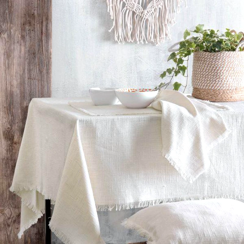 Rythmos Rythmos Merit - Τραπεζομαντηλο Off White Σετ Πετσετεσ 6 Τμχ (40Χ40)