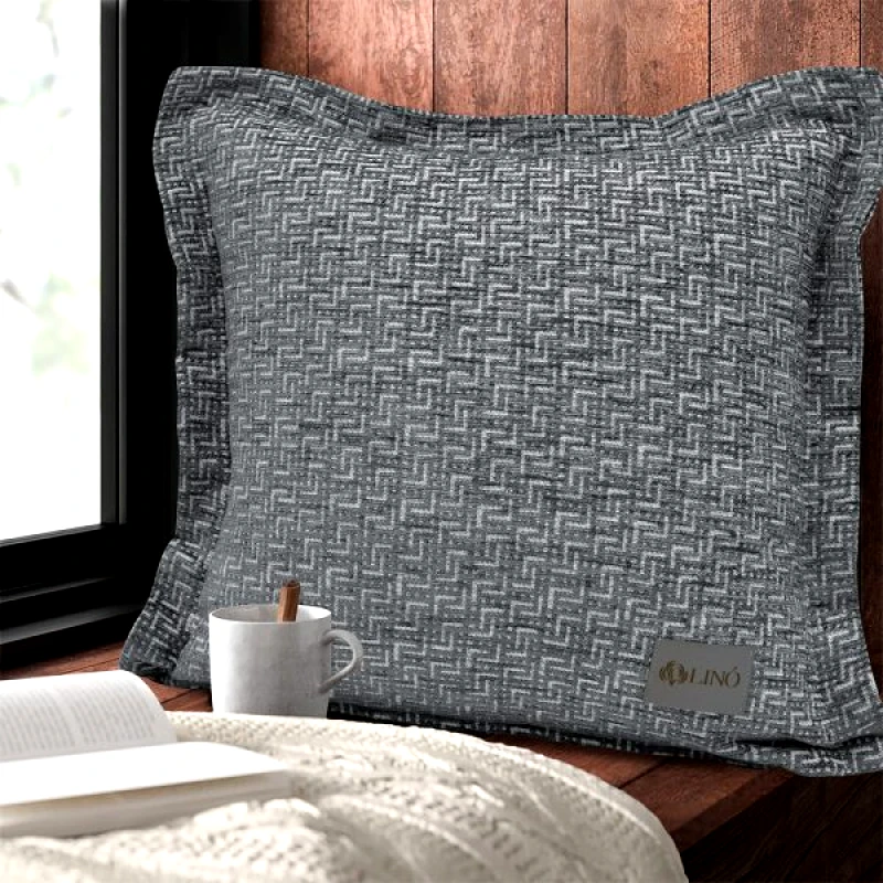 Lino Home LINO ΜΑΞΙΛΑΡΟΘΗΚΗ ANGOLLO-WINTER OXF DGREY 45X45 45Χ45