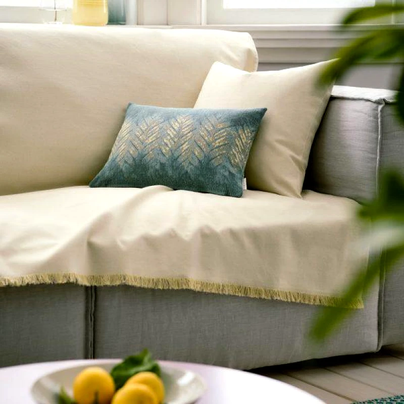 Gofis Home Ριχτάρι Τριθέσιου 180X310cm Rene Aloe Yellow SS23 732/10