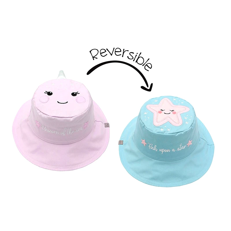 Καπέλο Διπλής Όψης UPF 50 Narwhal/Starfish (Cotton) Purple