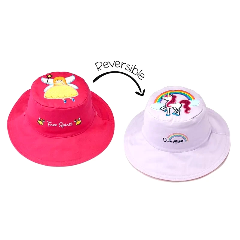 Καπέλο Διπλής Όψης UPF 50 – Princess/Unicorn Fuchsia
