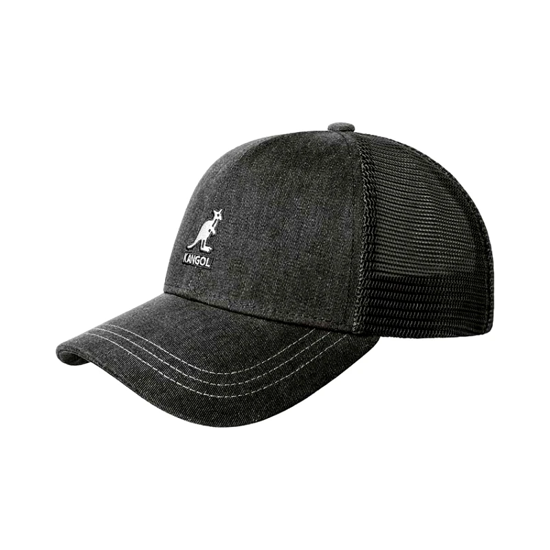 Distressed Cotton Mesh Baseball | Kangol Black