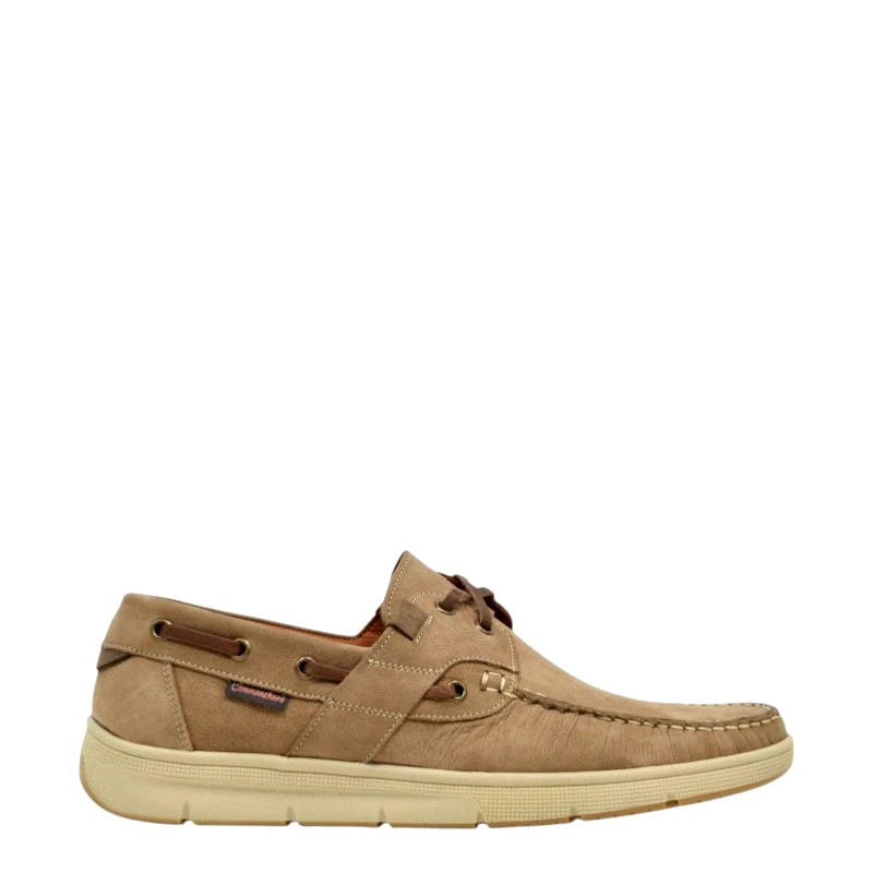 Commanchero Ανδρικά ιστιοπλοϊκά παπούτσια Commanchero 72227-228 μπεζ δέρμα nubuck