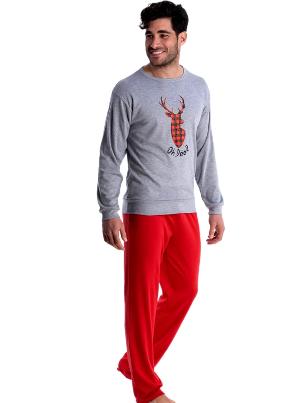 Rachel Ανδρική Πυτζάμα RACHEL Deer - Γεμάτο Βαμβάκι - Smart Choice FW23/24