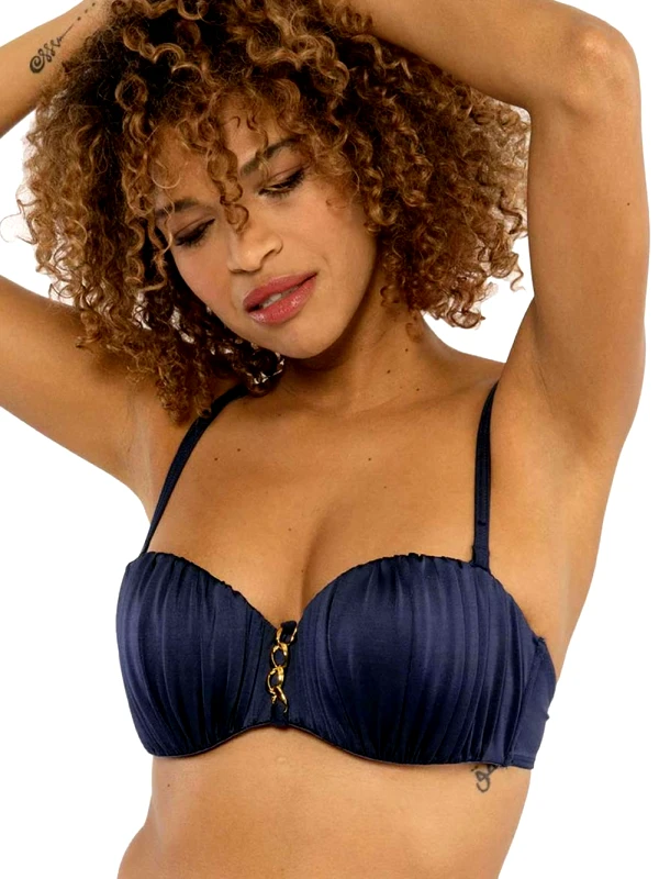 Dorina Μαγιό DORINA Strapless Filao Eco Fibres - Μεγάλο Στήθος - Ενίσχυση & Μπανέλα - Κόσμημα