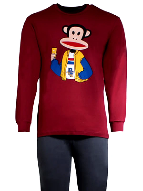 Apple Ανδρική Πυτζάμα PAUL FRANK CAMPUS - 100% Βαμβακερή - Smart Choie FW22/23