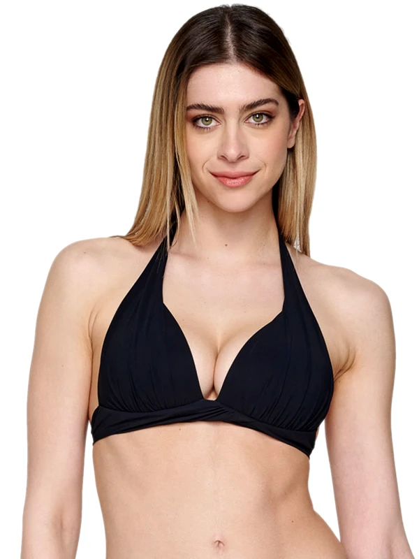 Luna Μαγιό LUNA Blue Sense Μπικίνι Τρίγωνο Push Up Black - Χωρίς Μπανέλα - Καλοκαίρι 2023