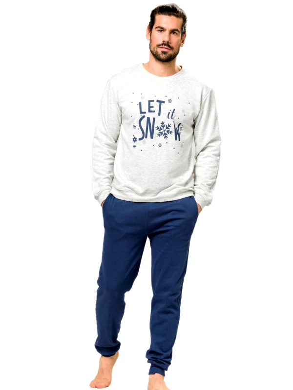HARMONY Ανδρική Πυτζάμα HARMONY - Απαλό Βαμβάκι - Smart Choice FW22/23